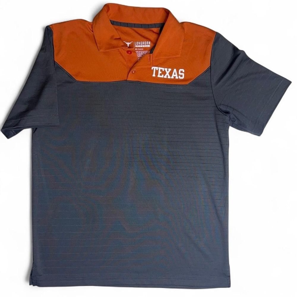 Texas Longhorns Polo Shirt Men’s Medium University NCAA College Football Burnt